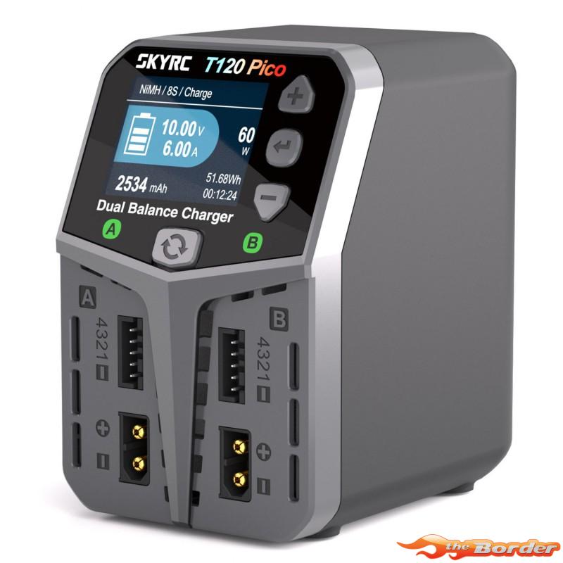 SkyRC T120 Pico Dual Balance Charger 120W/6A 100236 - Afbeelding 5