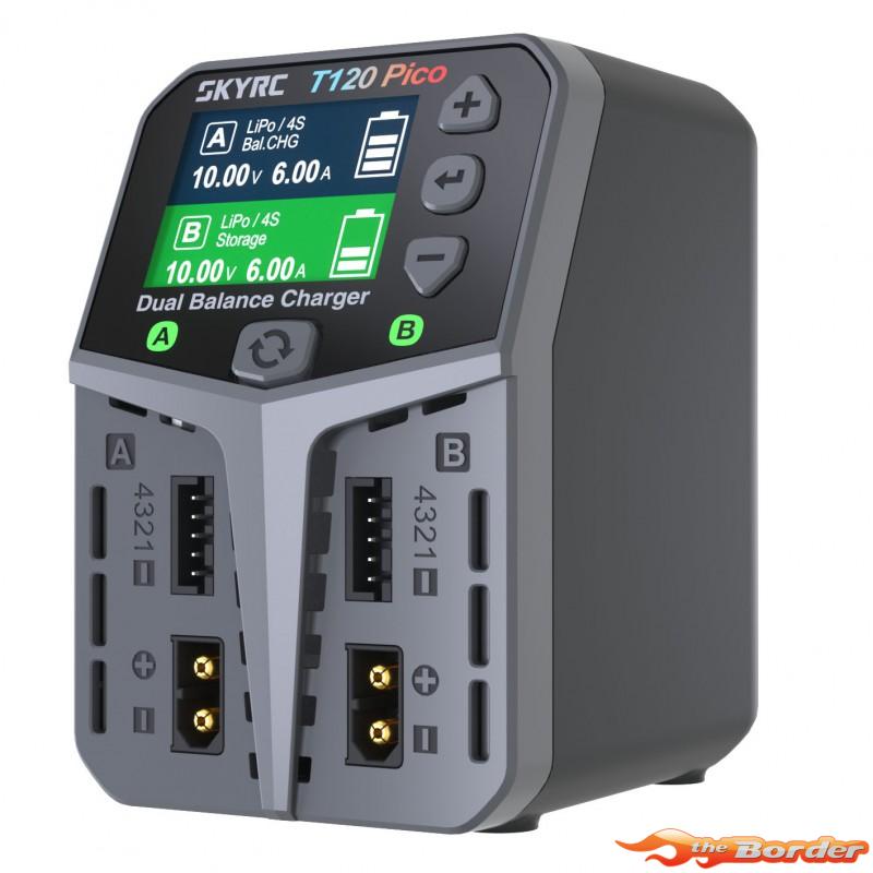 SkyRC T120 Pico Dual Balance Charger 120W:6A 100236
