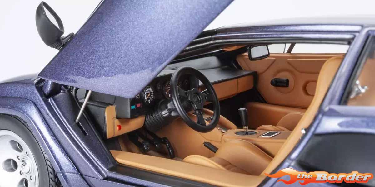 Kyosho 1/18 Lamborghini Countach LP5000 Quattrovalvole Blue 8320DBL - Afbeelding 4