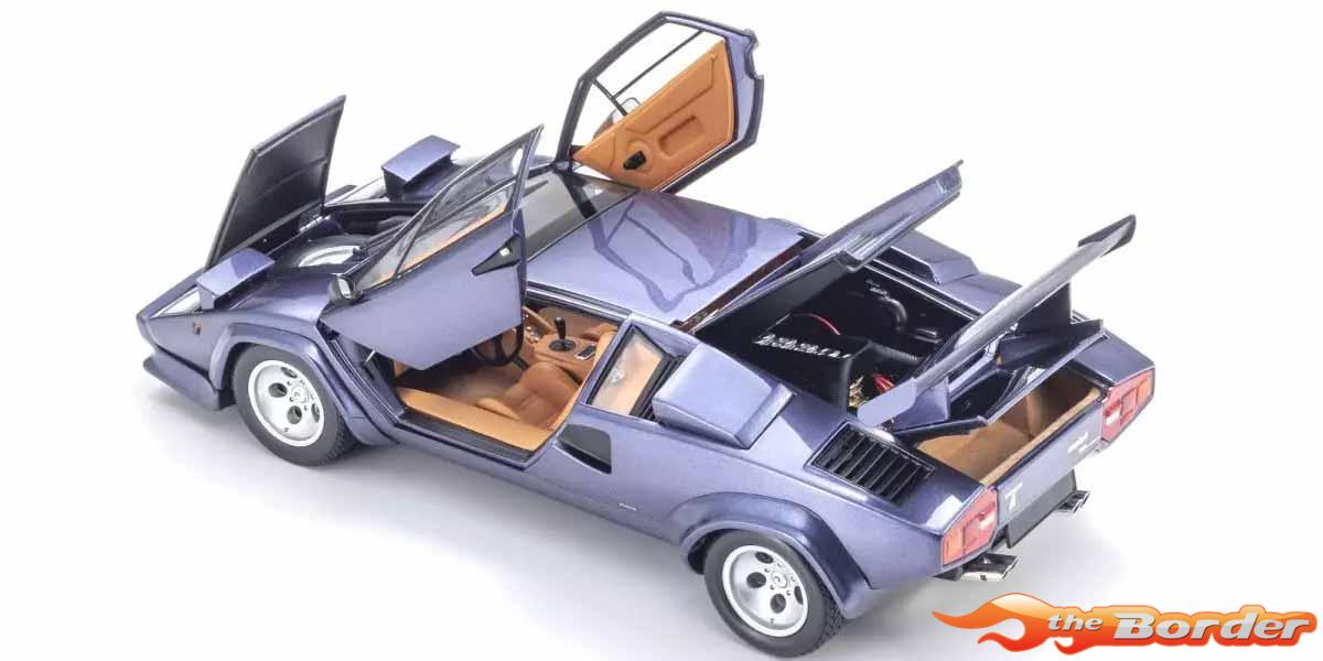 Kyosho 1/18 Lamborghini Countach LP5000 Quattrovalvole Blue 8320DBL - Afbeelding 5