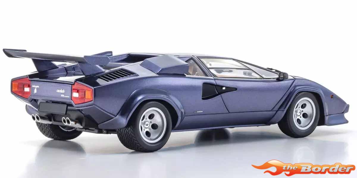 Kyosho 1/18 Lamborghini Countach LP5000 Quattrovalvole Blue 8320DBL - Afbeelding 2