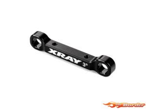 XRAY Alu Rear Low Holder 3° Wider - Rear - Countersunk 323327-C