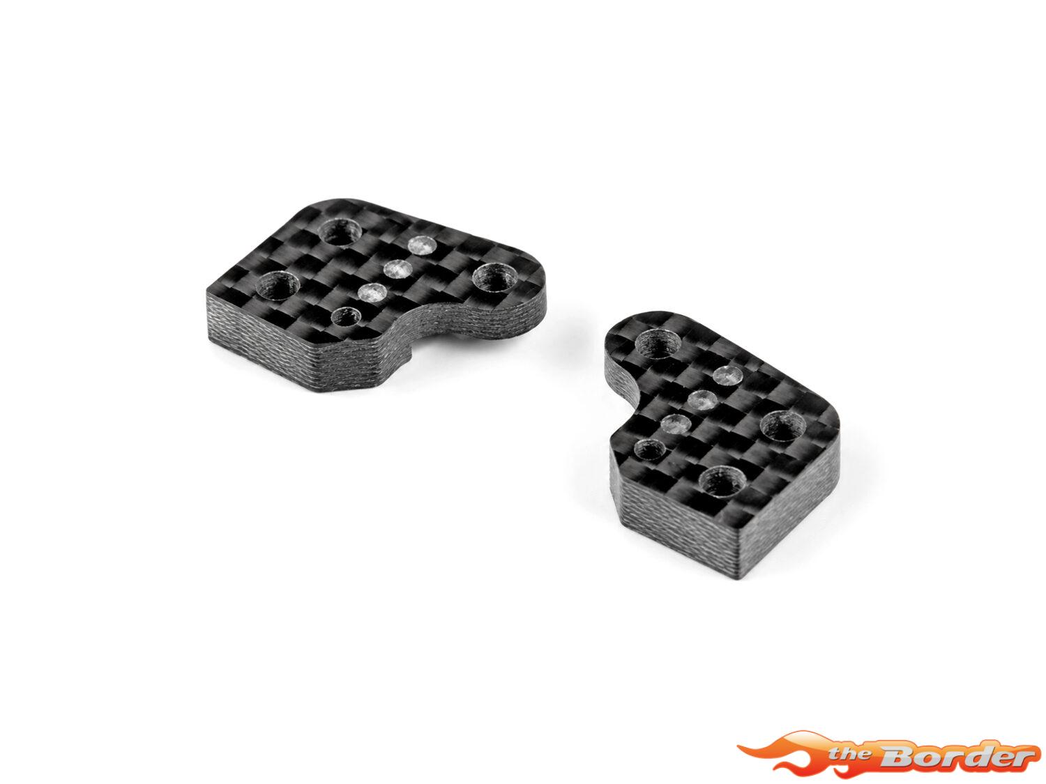 XRAY Carbon Steering Block Extension - 1 Hole - 3 Dot (L+R) 322384