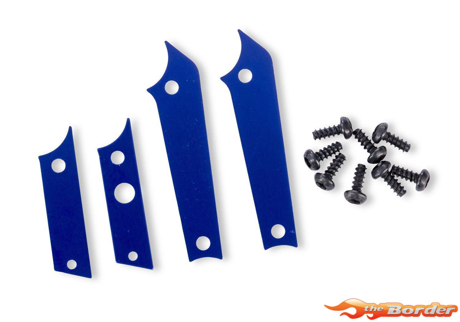 Traxxas TXC-4M Blue Aluminum Chassis Panel Insert Set 12016-BLUE