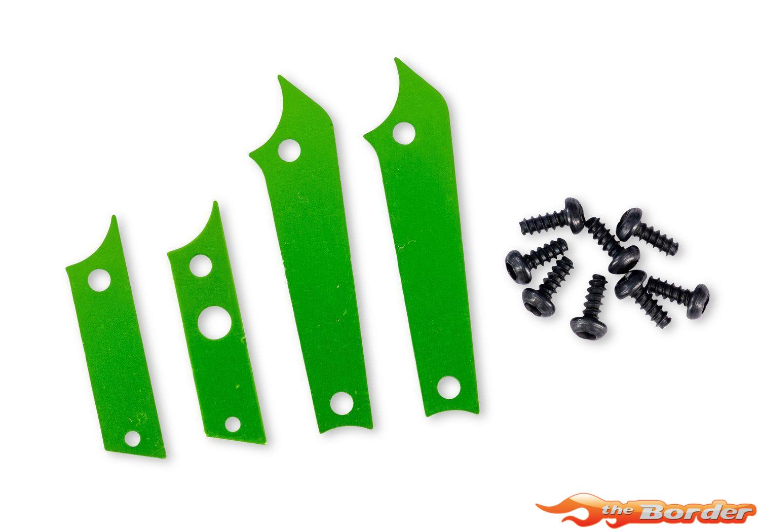 Traxxas TXC-4M Green Aluminum Chassis Panel Insert Set 12016-GRN