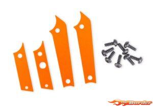 Traxxas TXC-4M Orange Aluminum Chassis Panel Insert Set 12016-ORNG