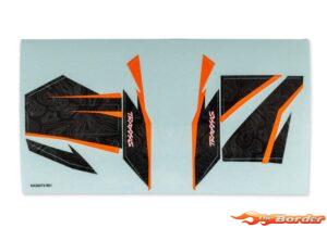 Traxxas TXC-4M Black Body Decals 12017-BLK