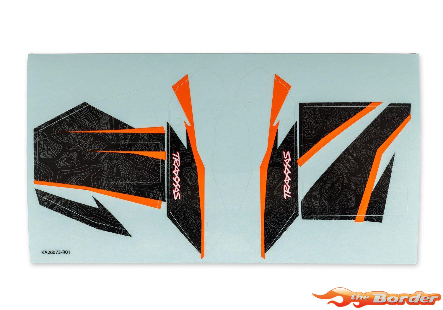Traxxas TXC-4M Black Body Decals 12017-BLK