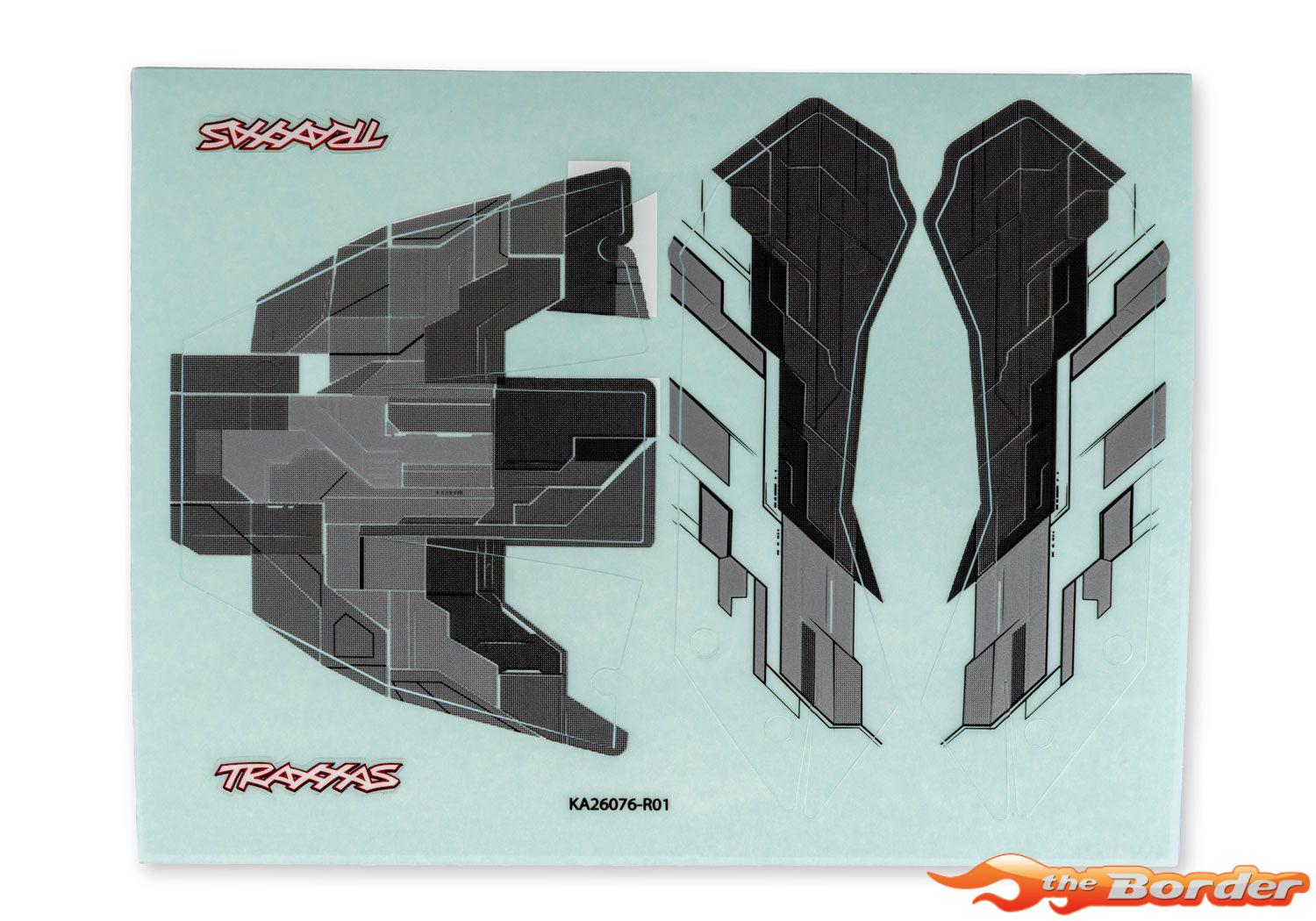 Traxxas TXC-4M Gray Body Decals 12017-GRAY