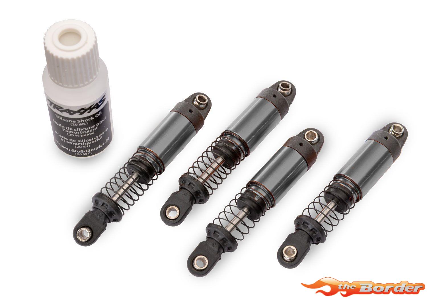 Traxxas Gray Aluminum GTM Pro Shocks with Springs (4) 12060-GRAY