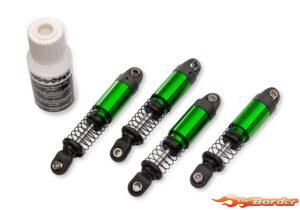 Traxxas Green Aluminum GTM Pro Shocks with Springs (4) 12060-GRN