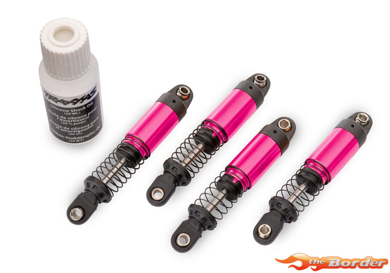 Traxxas Pink Aluminum GTM Pro Shocks with Springs (4) 12060-PINK