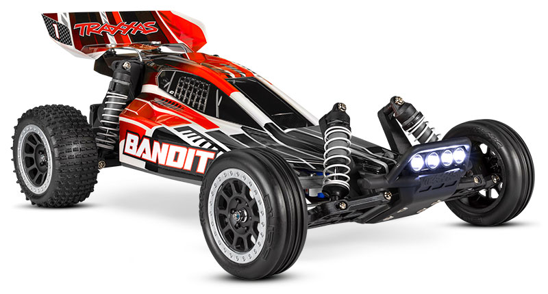 Bandit (#24054-61) Rear Three-Quarter View (Red/Black)