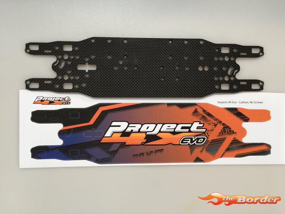 BRP Serpent 4X Evo Carbon Chassis Protector - no screwholes BRPD1463