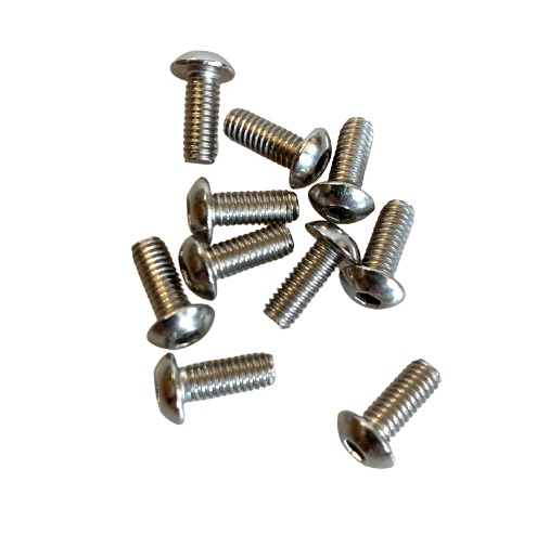 BRP Stainless Steel Screw 4x10 Hex Button Head BRP410BHRVS