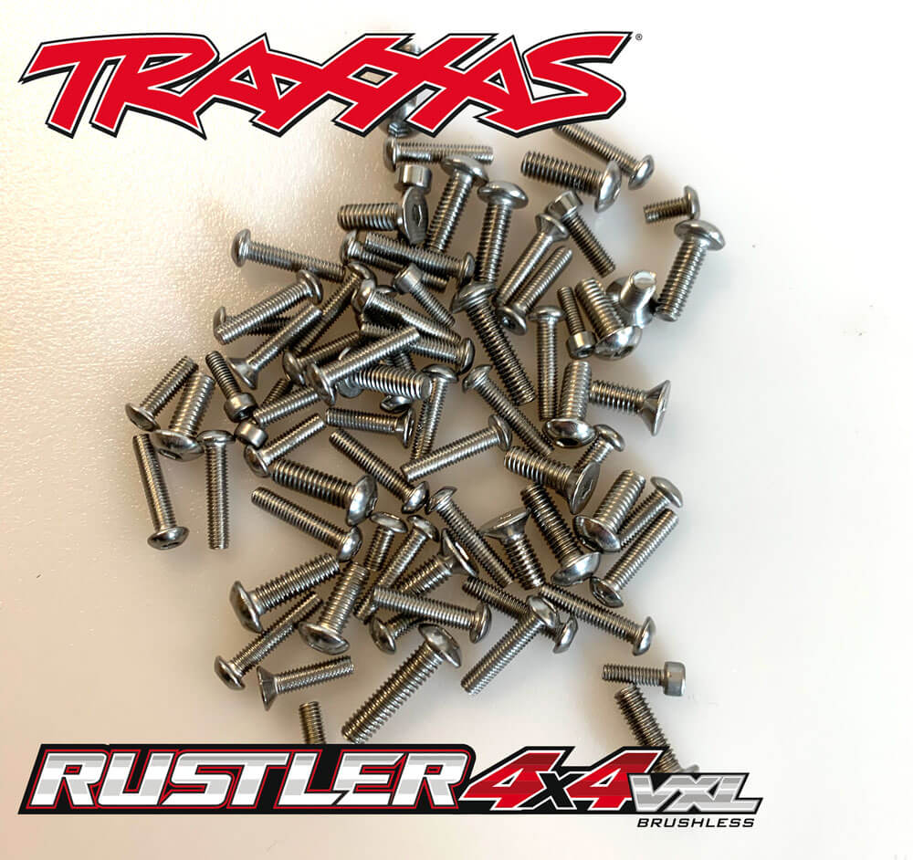 BRP Stainless Steel Screw Set for Traxxas Rustler 4x4 BRP105RVSRUSTL4X