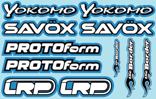 RC Brands Decal Sheet 2 - A5 Size - Blue BRPD1022