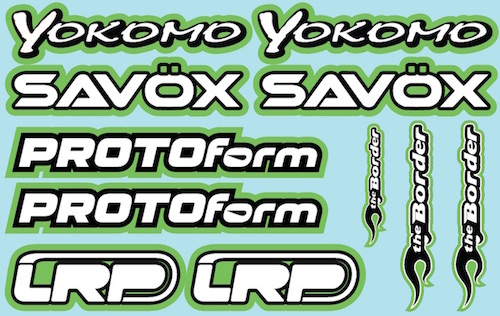RC Brands Decal Sheet 2 - A5 Size - Green BRPD1020
