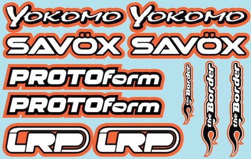 RC Brands Decal Sheet 2 - A5 Size - Orange BRPD1021