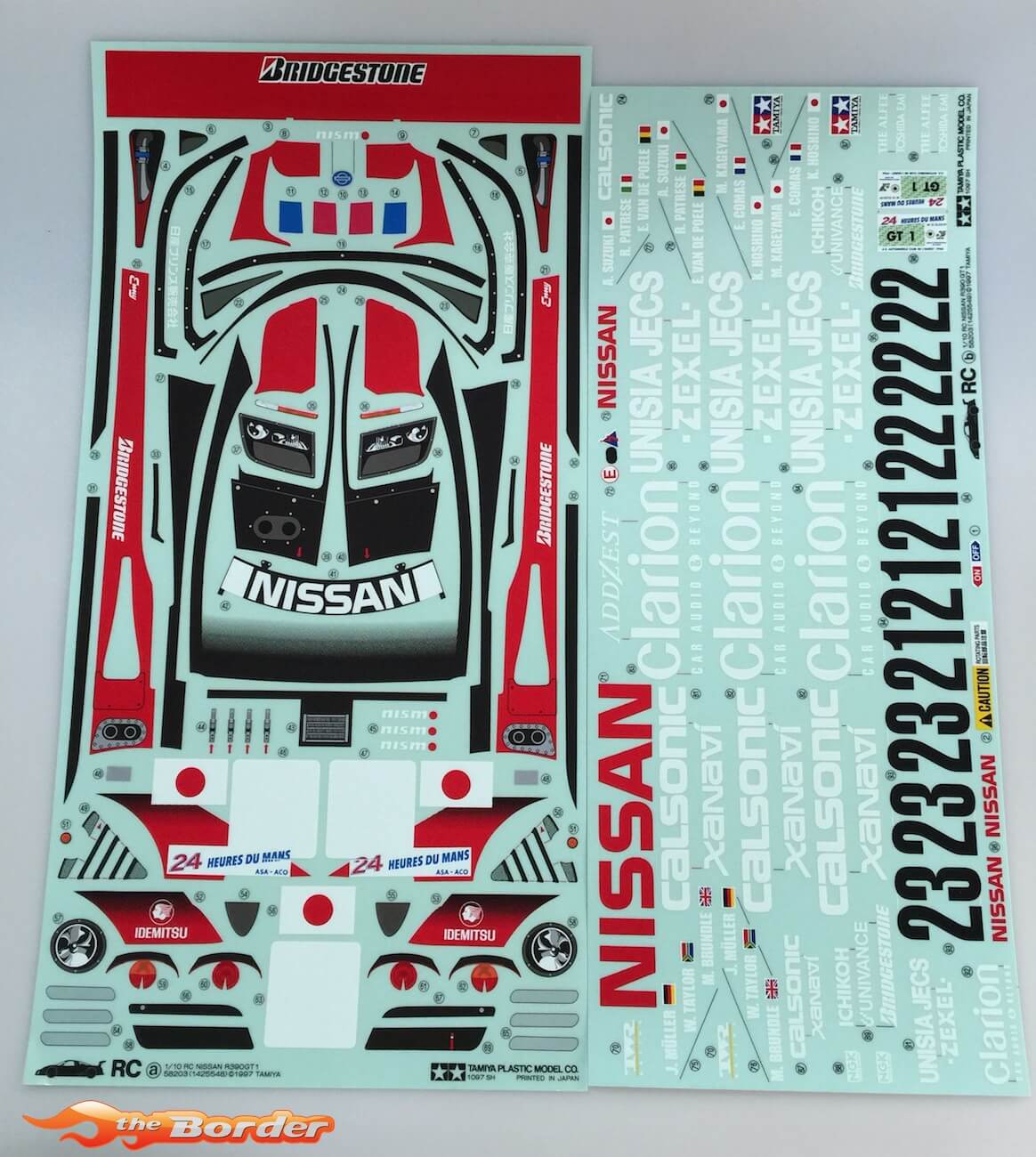 TAMIYA Decal Sheet Vintage Nissan R390 GT1 Le Mans 58203 