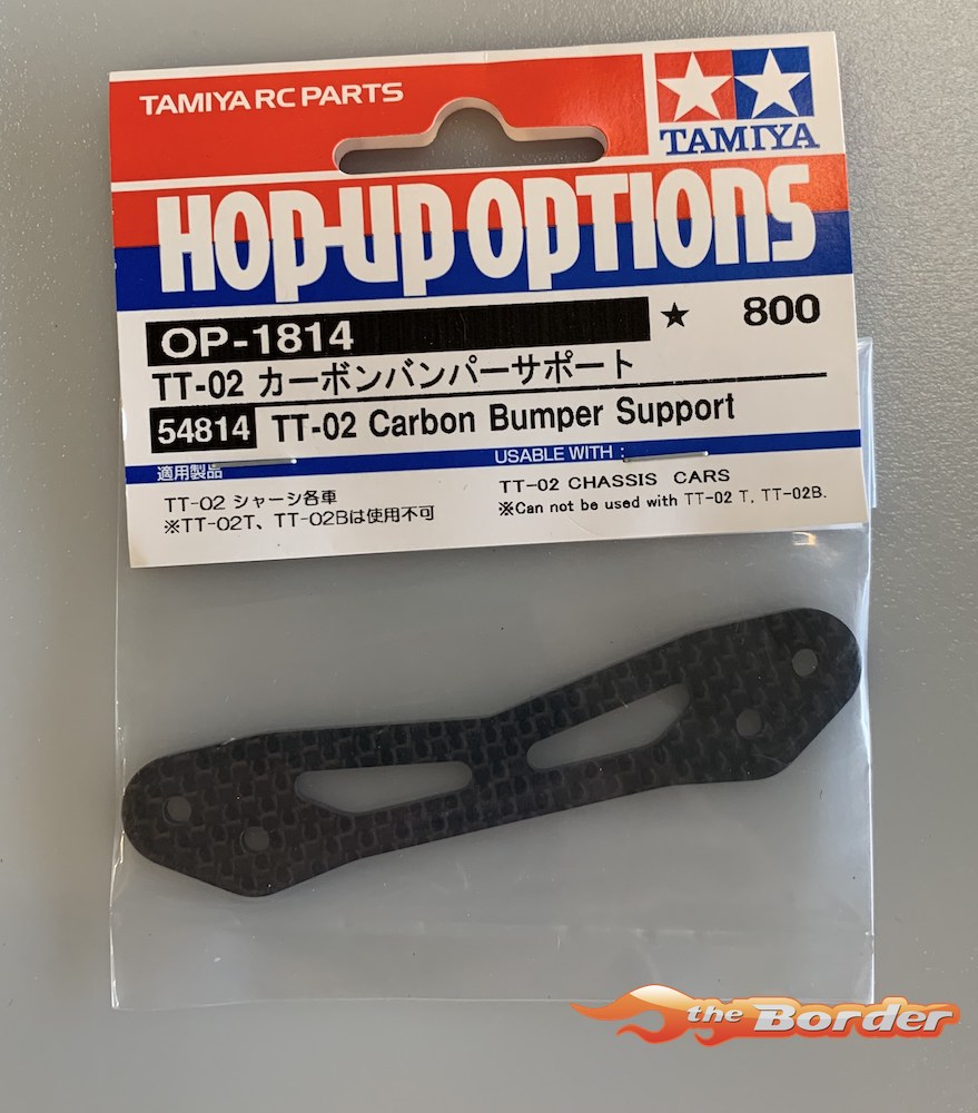 Tamiya TT-02 Carbon Bumper Support 54814