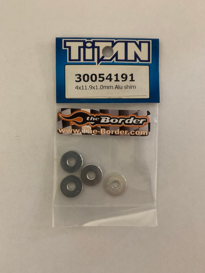 Team TiTan Shim 4x11.9x1.0mm Wheel shim 30054191