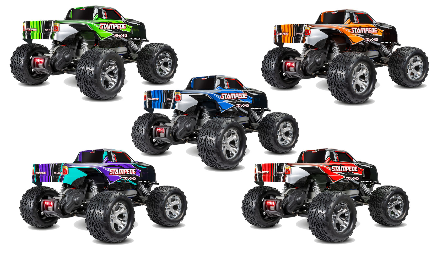 Traxxas Stampede XL-5 Electro Monster Truck RTR 2.4GHz met LED en Accu 36054-61 2