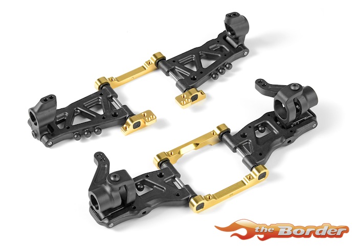 XRAY T4 Brass Lower 2-Piece Suspension Holder for ARS - Left 303715