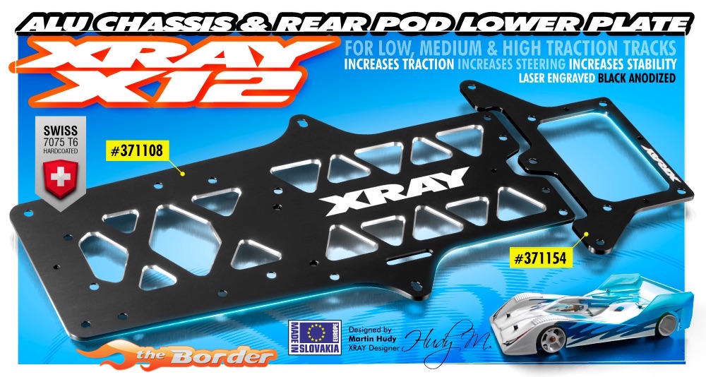XRAY X12’17 Alum. Chassis 2.0mm 371108
