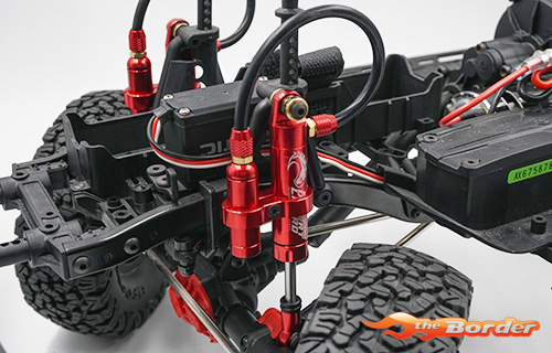 Yeah Racing 90mm Desert Lizard Piggyback Internal Spring Damper - Red DDP-090RD
