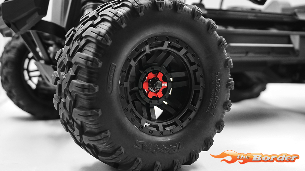 Yeah Racing Alu 7075 17mm Wheel Hex Set For Traxxas Maxx Black TRMA-001BK