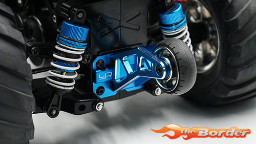 Yeah Racing Alu Wheelie Bar for WR02 GF01 - Blue TAWR-010BU