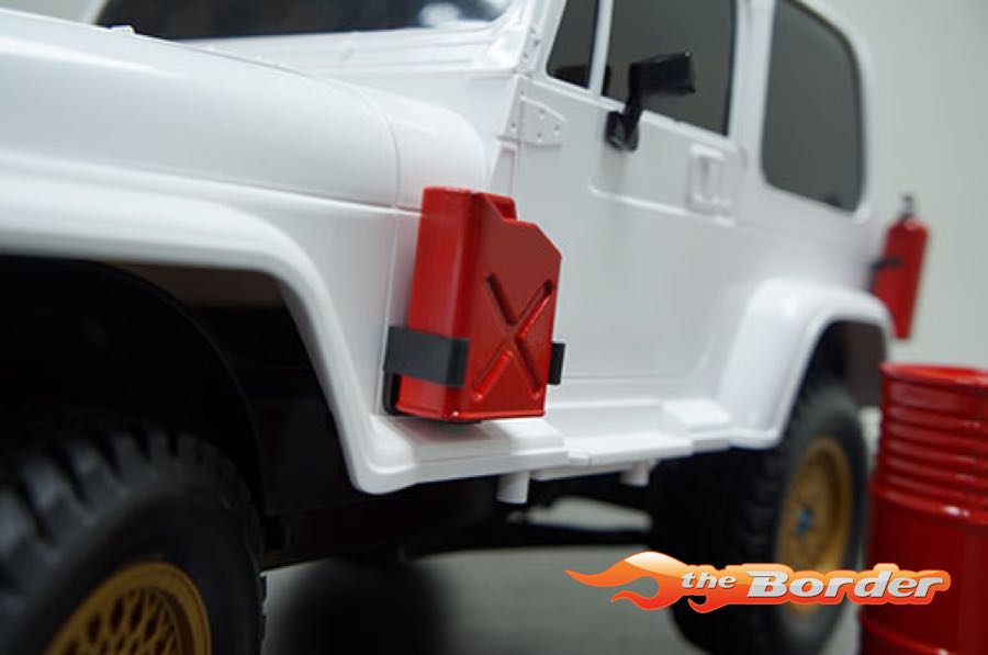 Yeah Racing Crawler Accessory Set - Axes Digging Shovel Oil Tank Jack Winch Pry Bar YA-0356RD