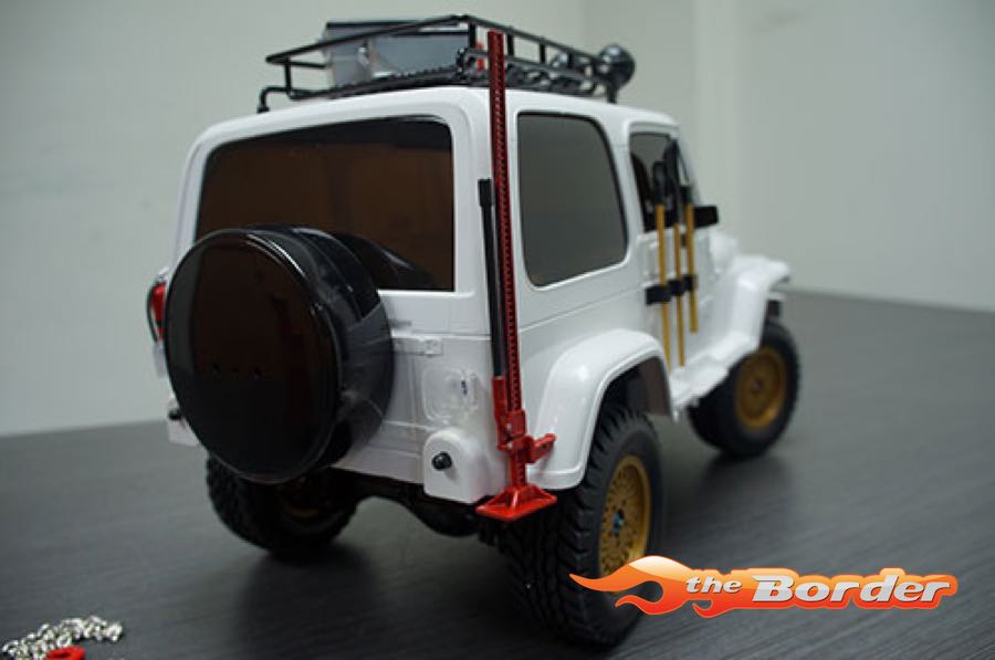 Yeah Racing Crawler Accessory Set - Axes Digging Shovel Oil Tank Jack Winch Pry Bar YA-0356RD