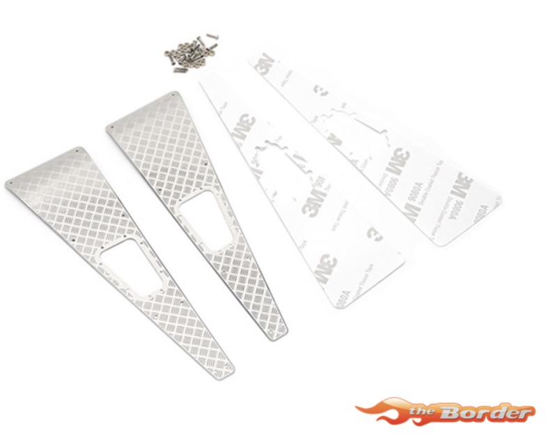 Yeah Racing Stainless Steel Front Hood Side Plate For Traxxas TRX-4 TRX4-020